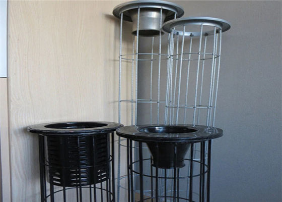 Filtre Torbası için Karbon Çelik Silikon Kaplı 6 '' Filtre Torbası Kafesi